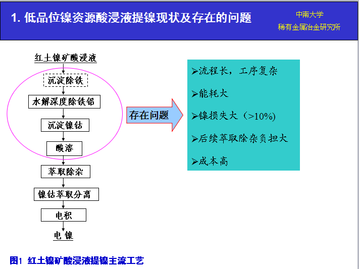從低品位鎳（鈷）資源硫酸浸出液中 直接萃取提鎳、鈷新技術